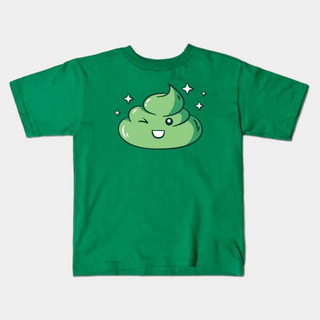 Cute Kawaii Wasabi Kids T-Shirt by SLAG_Creative